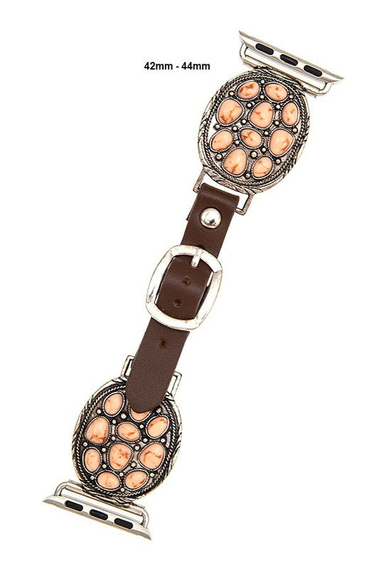 GEM ACCENT OVAL FASHION WATCH BAND