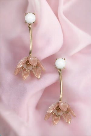 Resin Floral Drop Earring