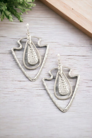 Arrowhead Teardrop Dangle Earring