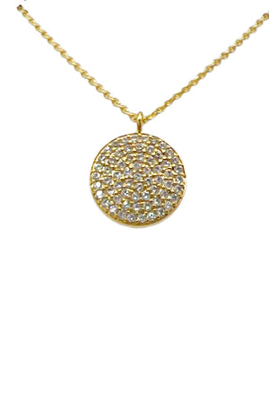 Round Cubic Zirconia Pendant Necklace