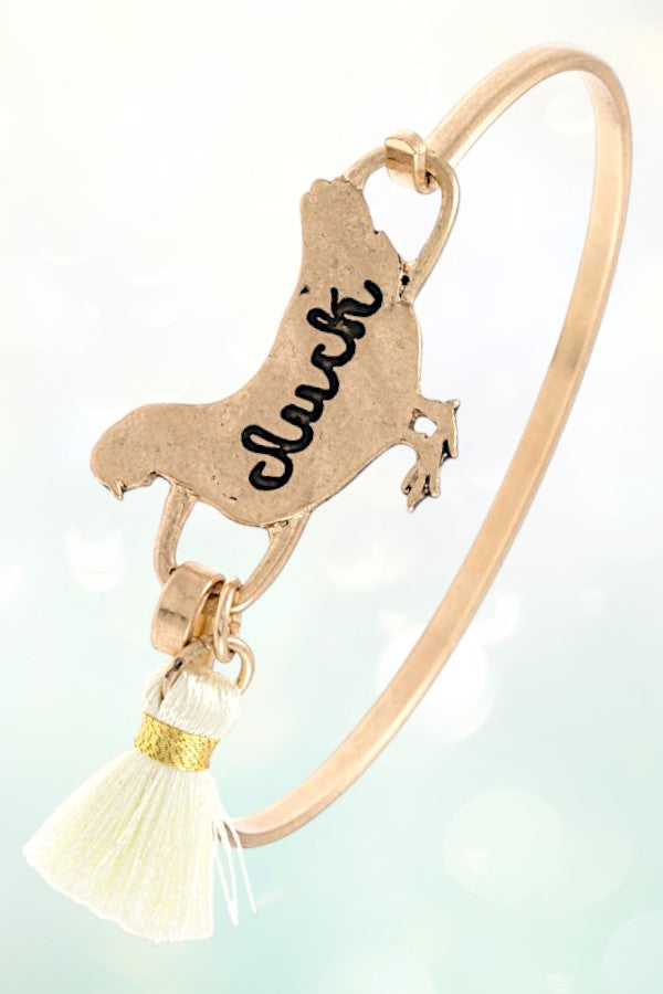 CHIC TASSEL LINK BANGLE BRACELET