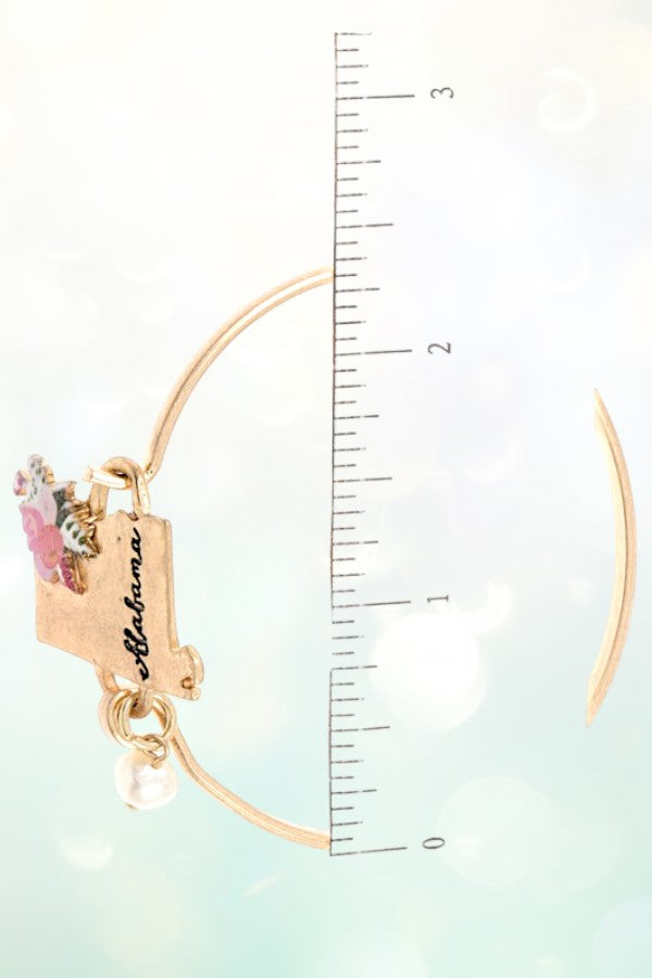 ALABAMA STATE BANGLE BRACELET
