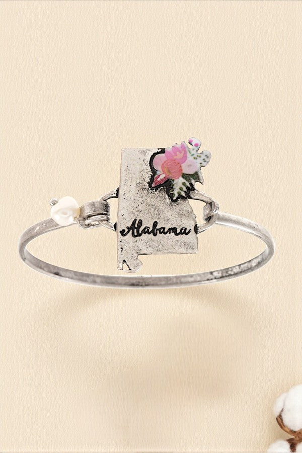 ALABAMA STATE BANGLE BRACELET