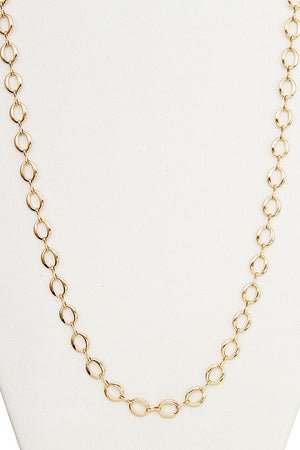 ELONGATED CHAIN LINK NECKLACE SET