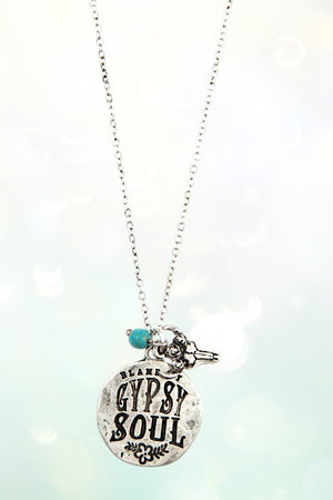 GYPSY SOUL PENDANT NECKLACE AND EARRING SET