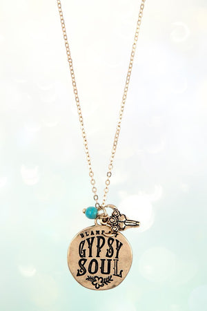 GYPSY SOUL PENDANT NECKLACE AND EARRING SET