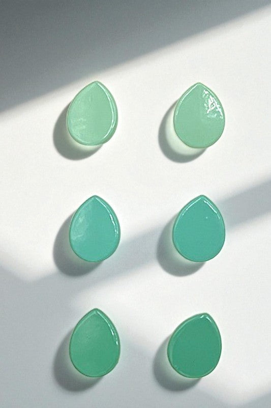 Mini Teardrop Post Earring Set