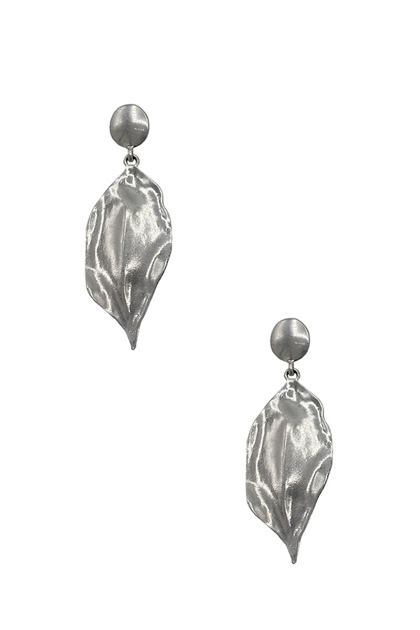 Wave Leaf Drop Earring