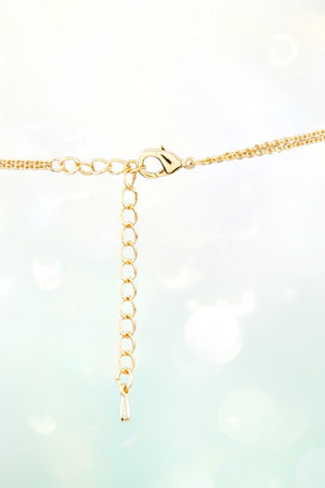 DOUBLE ORB PENDANT LAYERED STATEMENT NECKLACE