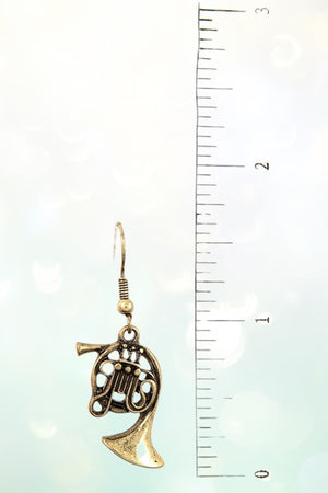 MIX WIND INTSTRUMENTS PENDANT LONG NECKLACE AND MATCHING EARRING SET