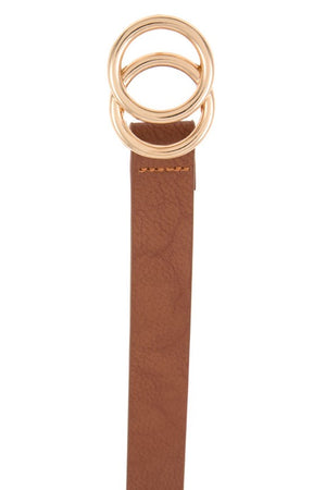 Thin Faux Leather Belt