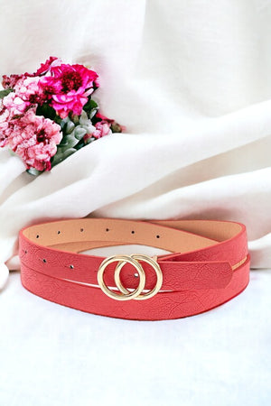 Thin Faux Leather Belt