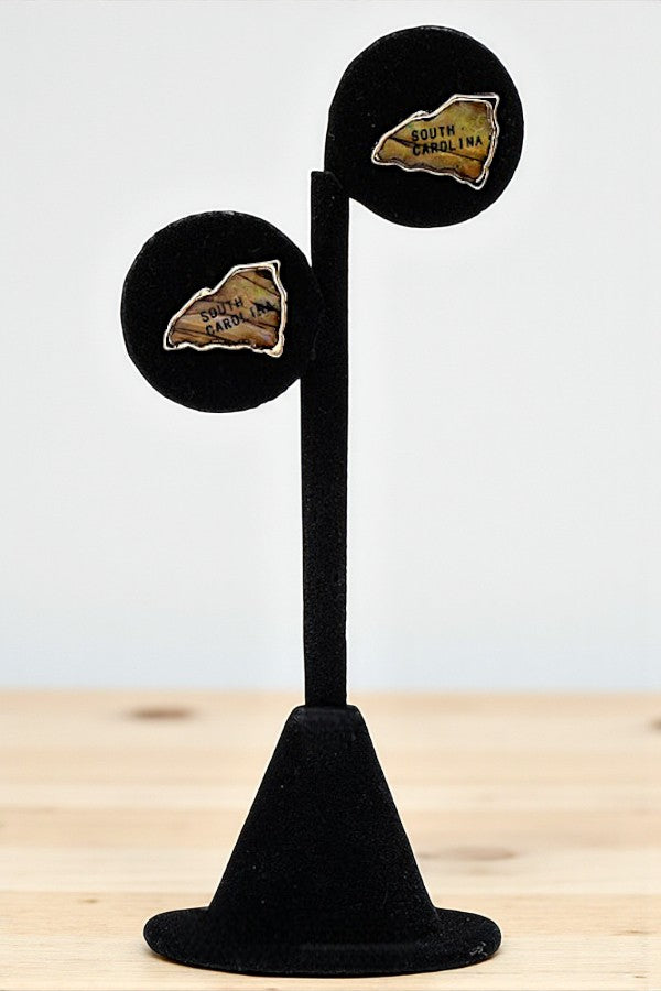 SOUTH CAROLINA STATE POST EARRING