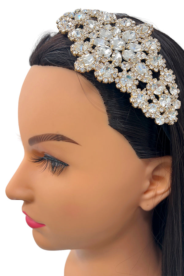Crystal Gem Ornate Headband Accent