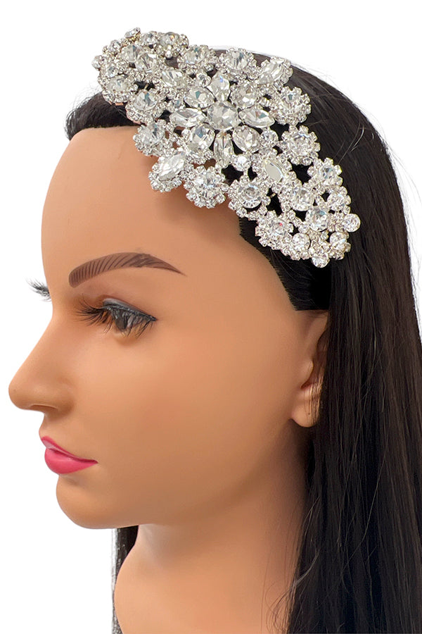 Crystal Gem Ornate Headband Accent
