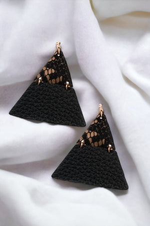 Triangle Animal Pattern Dangle Earring