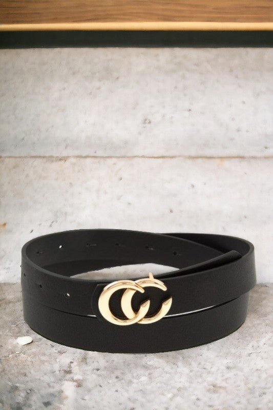 Faux Leather Fashion Belt