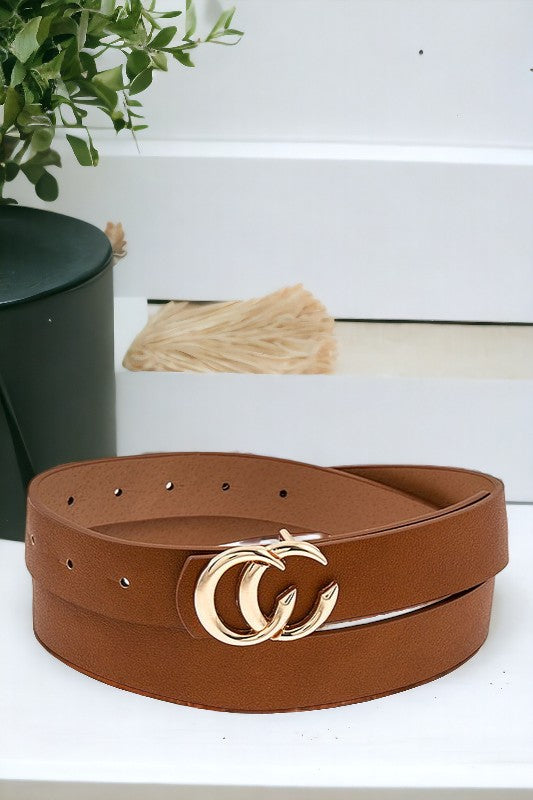 Faux Leather Fashion Belt