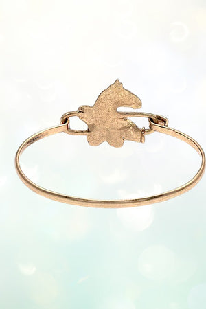 ZEBRA ACCENT OPEN BANGLE BRACELET