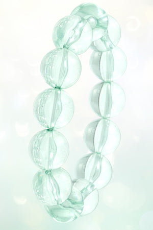 BALL CLEAR BEAD LINK STRETCH BRACELET