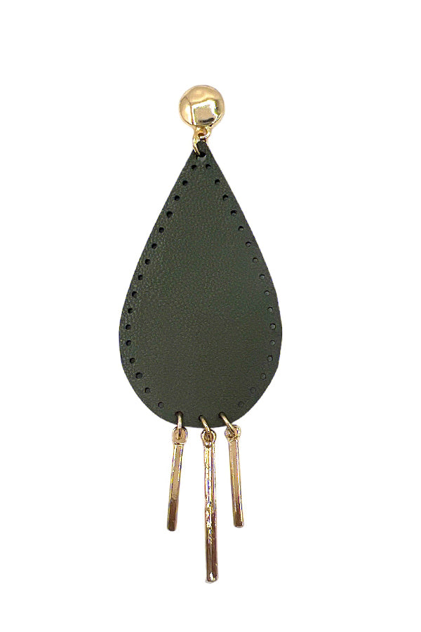 Teardrop Bar Fringe Dangle Earring