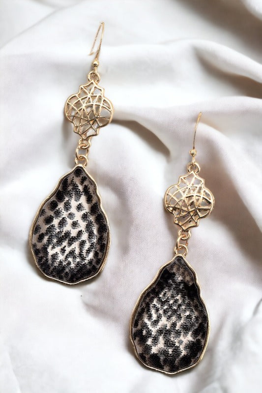 Mix Print Dangle Drop Earring