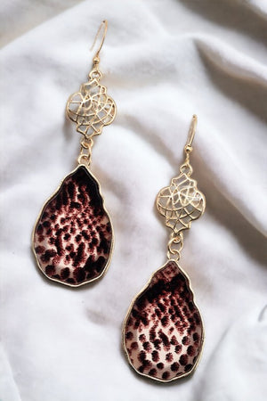 Mix Print Dangle Drop Earring