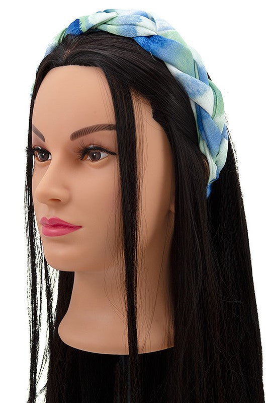 MULTI COLOR BRAIDED STYLE HEADBAND