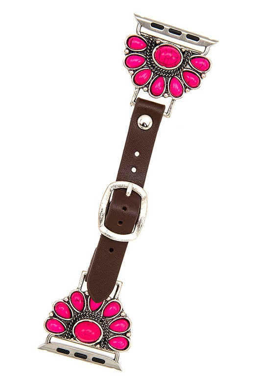 SEMI FLORAL GEM WATCH BAND "42mm - 44mm"