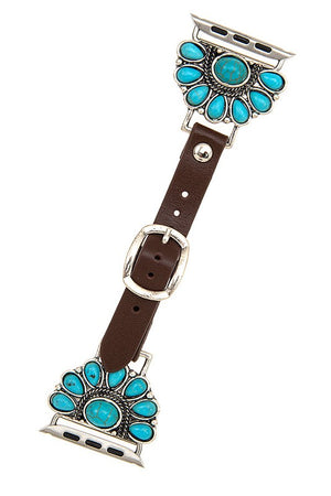 SEMI FLORAL GEM WATCH BAND "42mm - 44mm"