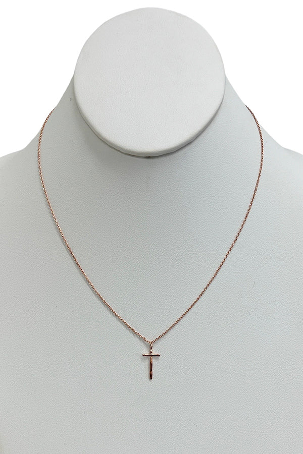 Thin Cross Pendant Necklace