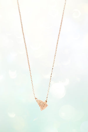 SOUTH CAROLINA STATE SHAPE PENDANT NECKLACE