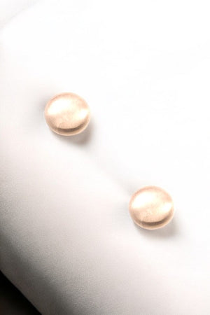 BRUSHED ROUND DISK POST EARRING