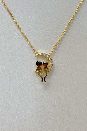 Love Cat Pendant Necklace