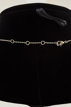 CZ PAVE CURVE PENDANT NECKLACE