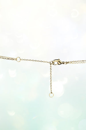 CUBIC ZIRCONIA CHOKER AND STAR PENDANT LAYERED NECKLACE SET