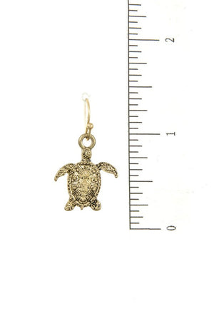 Turtle Pendant Long Necklace Set
