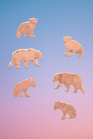 Mix Bear Post Earring Set