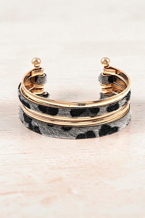 Animal Print Fashion Cuff Bracelet