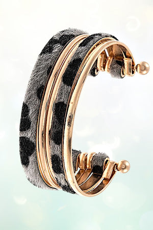 Animal Print Fashion Cuff Bracelet