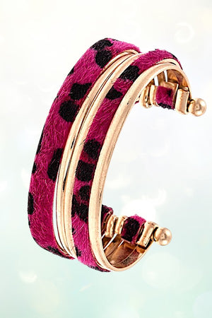 Animal Print Fashion Cuff Bracelet