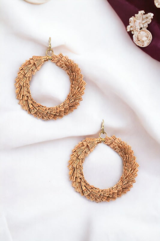 Tassel Hoop Drop Earring