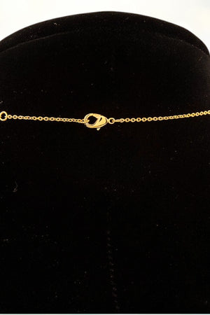 DOUBLE HEART STATION PENDANT NECKLACE