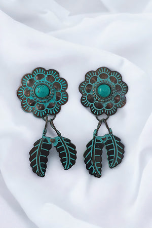 Floral Detail Dangle Earring