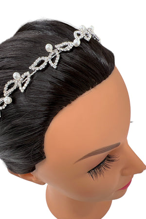 Pearl Leaf Vine Wire Hair Accessory