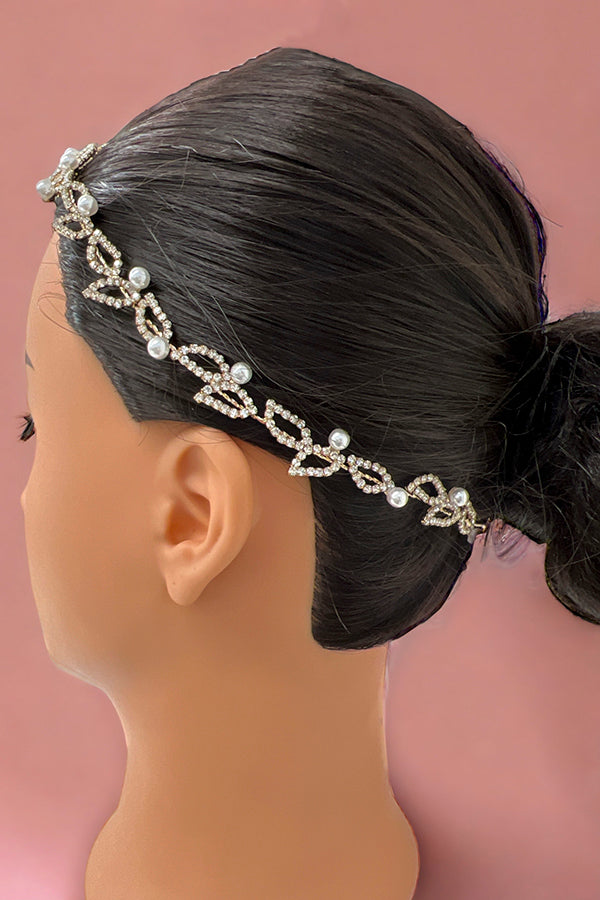 Pearl Leaf Vine Wire Hair Accessory