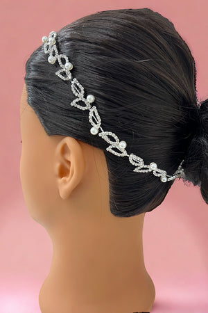 Pearl Leaf Vine Wire Hair Accessory