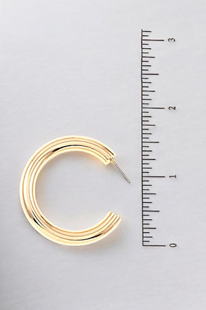 SEMI HOOP TUBE EARRING