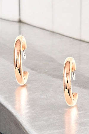 SEMI HOOP TUBE EARRING