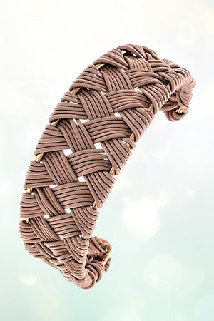 BRAIDED DETAILED WOVEN CUFF BRACELET